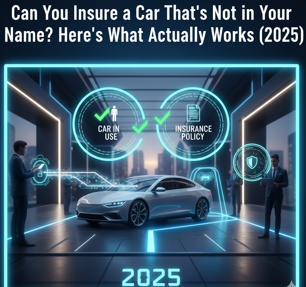 Can I insure a car that isn’t registered in my name